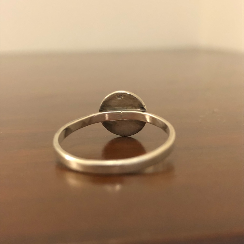 Sterling Silver Compass + Proverbs 3:5-6 Ring Set - Picture 6 of 6